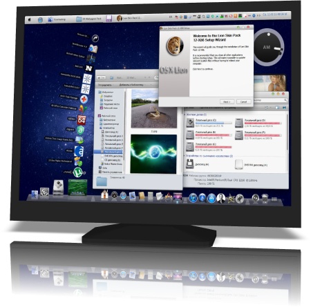 Mac Lion Skin Pack 12.0 for Windows 7 x32/x64, Transforma Windows 7 a Mac OS X Lion 10.7