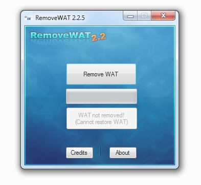 RemoveWAT v2.2.5, Solución Segura de Activación Para Windows 7