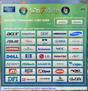 Vista SP2 Vista Loader v4.2 32/64Bits